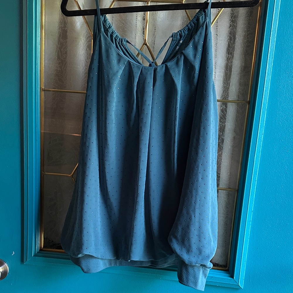 Blue Sleeveless Top